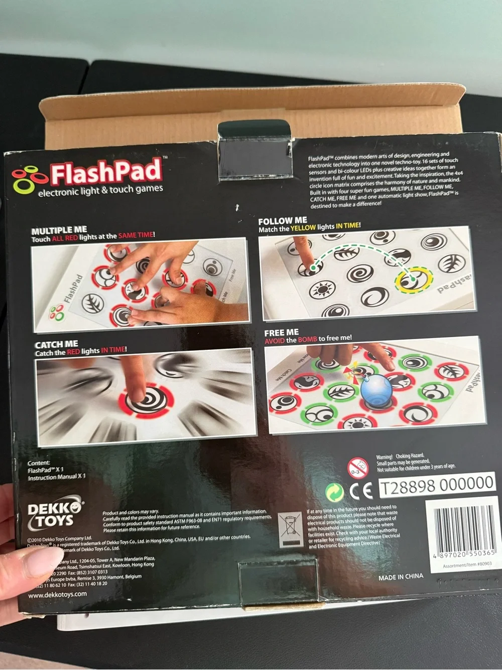 Electronic Touch Game Tablet - White
